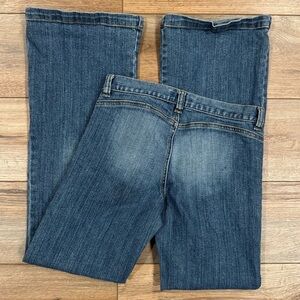 HEART MOON STAR VINTAGE 2000s Y2k Bareback Low-rise Flared Jeans | Size 26